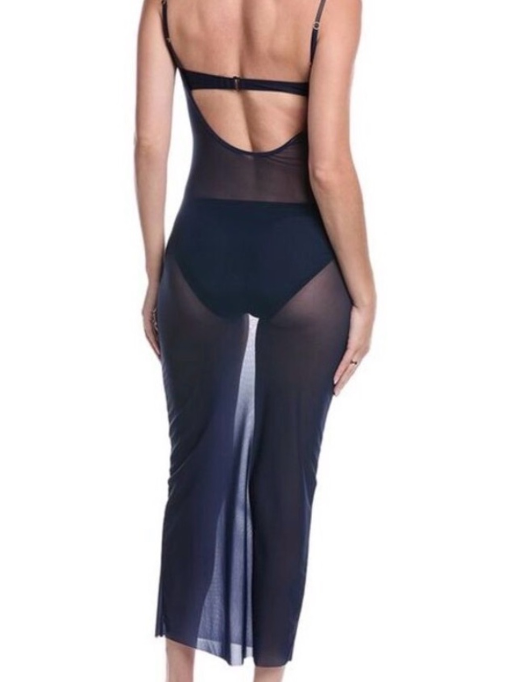 WeWoreWhat Mesh Scoop Maxi Slip Dress - Picture 2 of 4